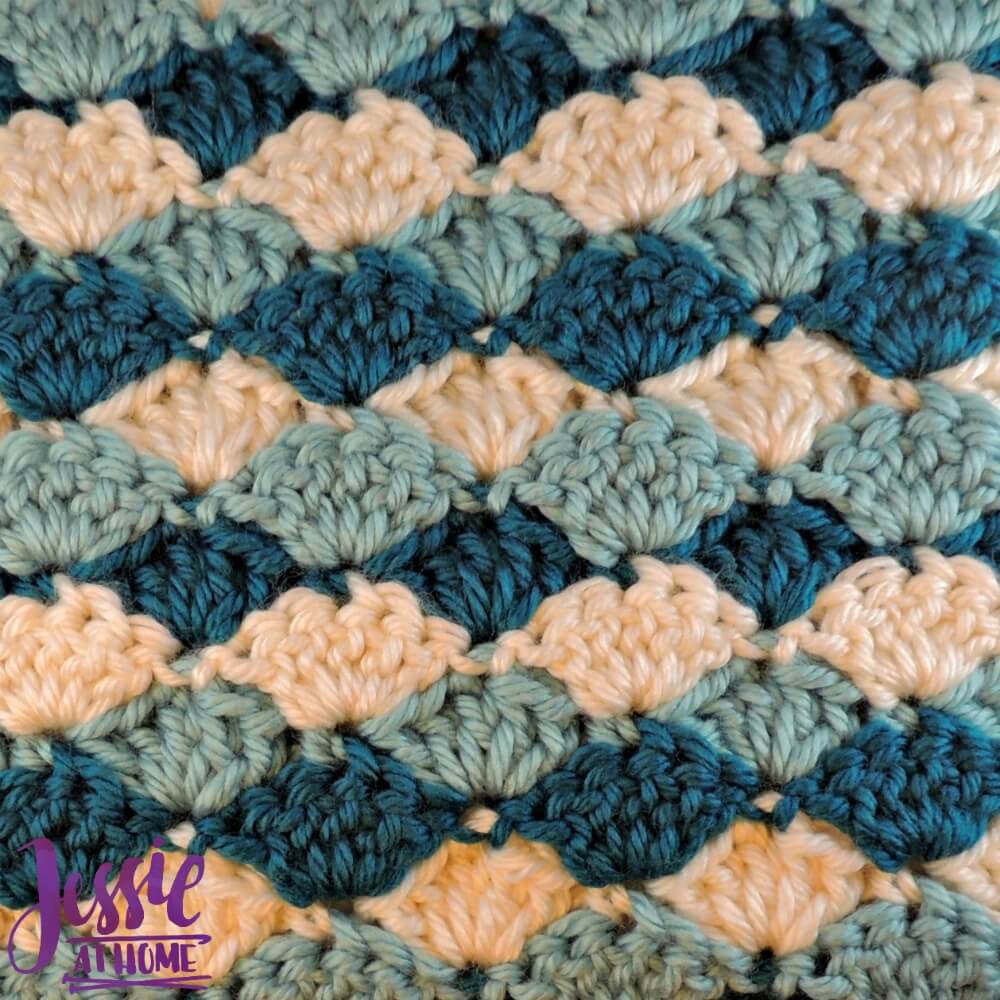 shell stitch crochet blanket