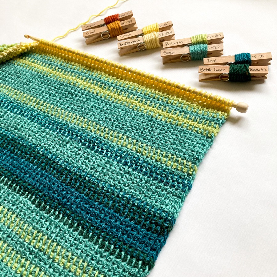 temperature crochet blanket