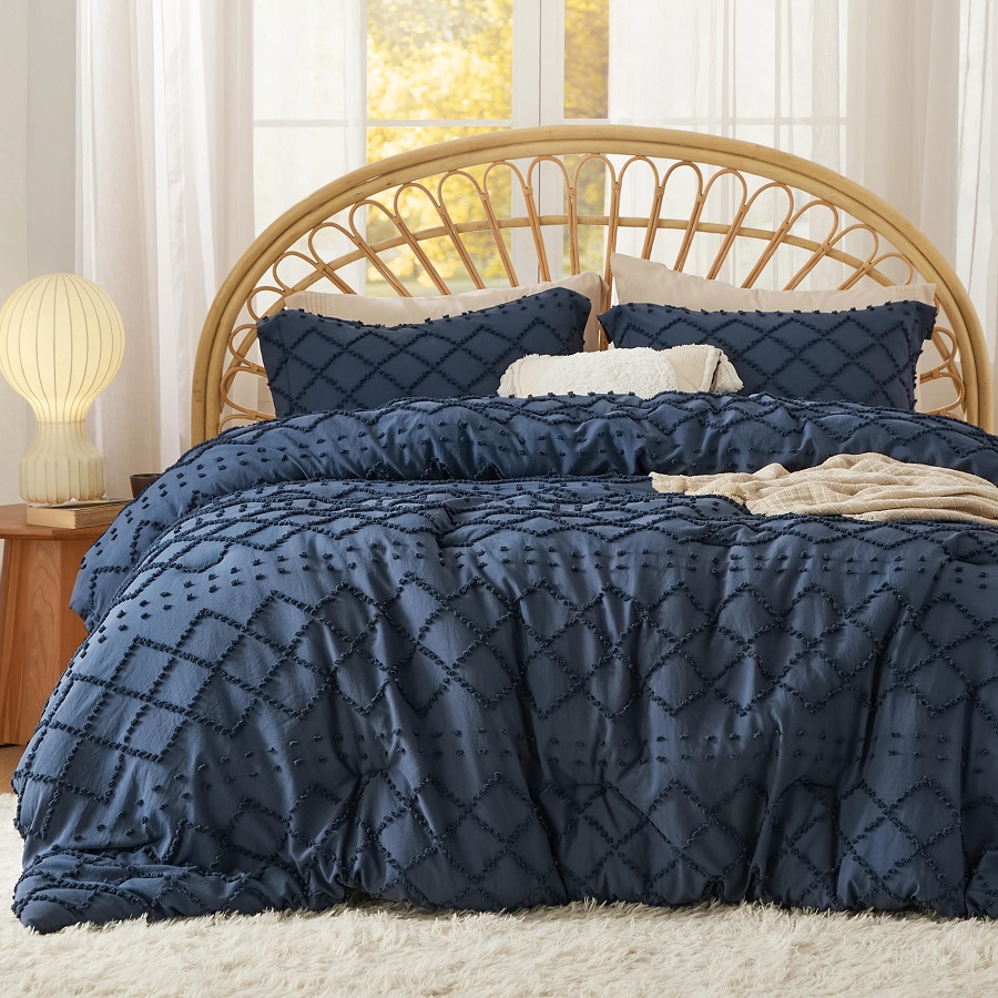 Luxury Navy Blue Comforter Sets