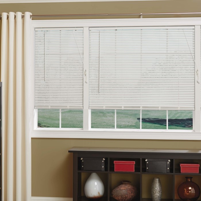 corded vinyl mini blinds