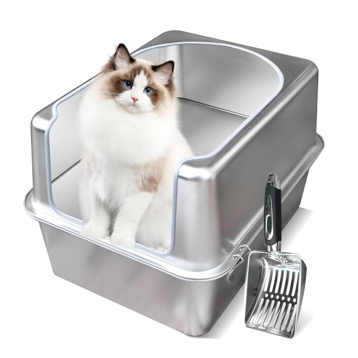 stainless steel cat litter box
